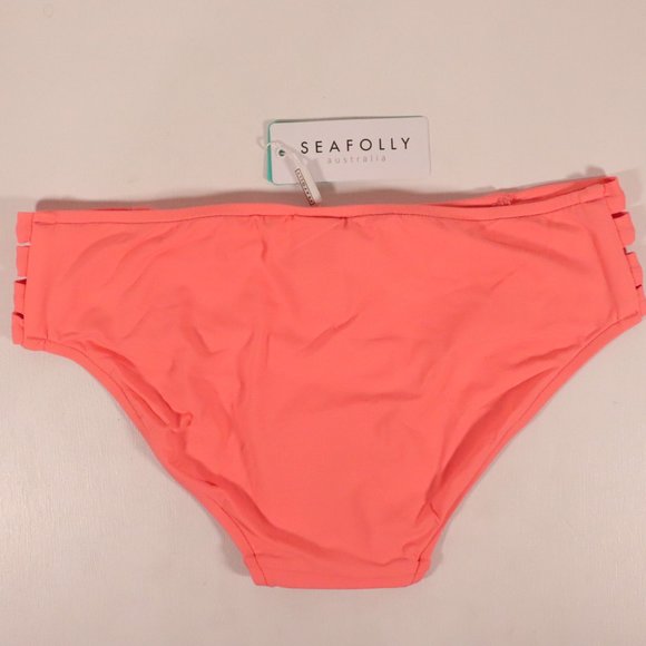 NWT Seafolly Active Multi Strap Hipster in Peach - Picture 11 of 14